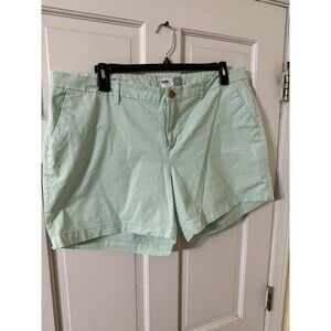 Old Navy Mint Green Chino Shorts Women Size 18